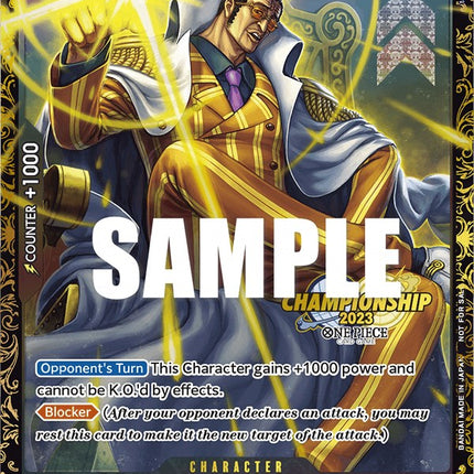 Borsalino (Championship 2023) [One Piece Promotion Cards]