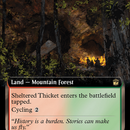 Sheltered Thicket (Extended Art) (Surge Foil) [Doctor Who]