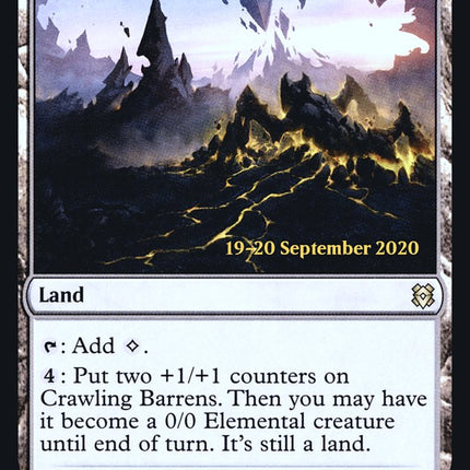Crawling Barrens [Zendikar Rising Prerelease Promos]