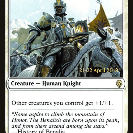 Benalish Marshal [Dominaria Prerelease Promos]