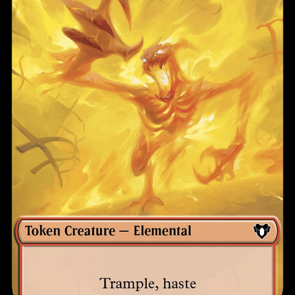Elemental (0026) // Construct (0041) Double-Sided Token [Commander Masters Tokens]