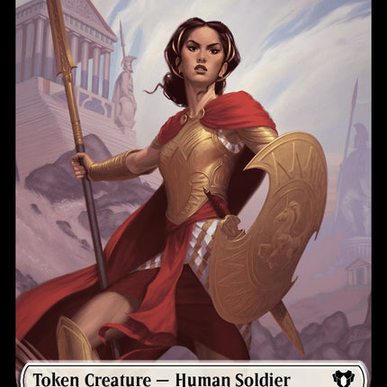 Human Soldier // Zombie (0013) Double-Sided Token [Commander Masters Tokens]