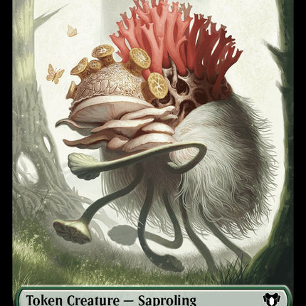 Saproling // Elf Druid Double-Sided Token [Commander Masters Tokens]