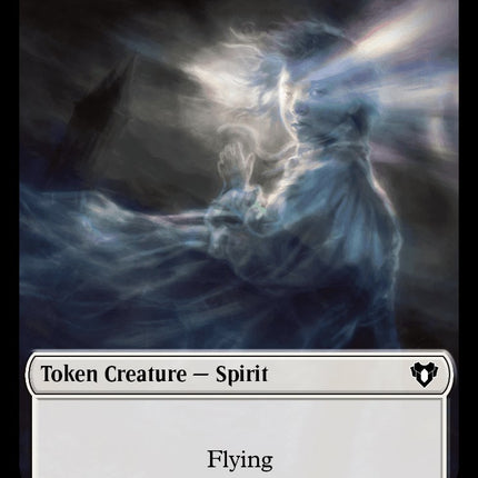 Spirit (0010) // Drake Double-Sided Token [Commander Masters Tokens]