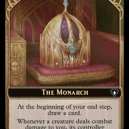 The Monarch // Elf Druid Double-Sided Token [Commander Masters Tokens]