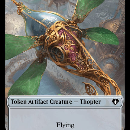 Thopter // Emblem - Daretti, Scrap Savant Double-Sided Token [Commander Masters Tokens]