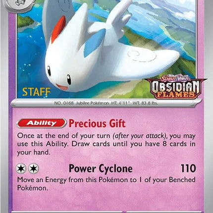 Togekiss (038) (Stamped) (Staff) [Scarlet & Violet: Black Star Promos]