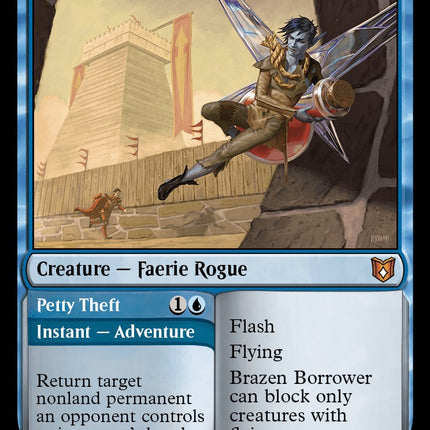 Brazen Borrower // Petty Theft [Wilds of Eldraine Commander]