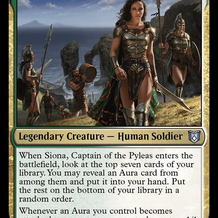 Siona, Captain of the Pyleas [Wilds of Eldraine Commander]