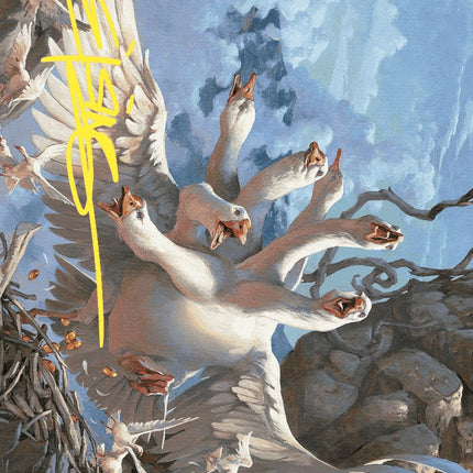 The Goose Mother Art Card (Gold-Stamped Signature) [Wilds of Eldraine Art Series]