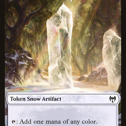 Elf Warrior // Icy Manalith Double-Sided Token [Kaldheim Tokens]