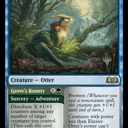 Elusive Otter // Grove's Bounty (Promo Pack) [Wilds of Eldraine Promos]