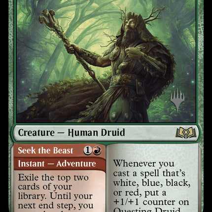 Questing Druid (Promo Pack) [Wilds of Eldraine Promos]