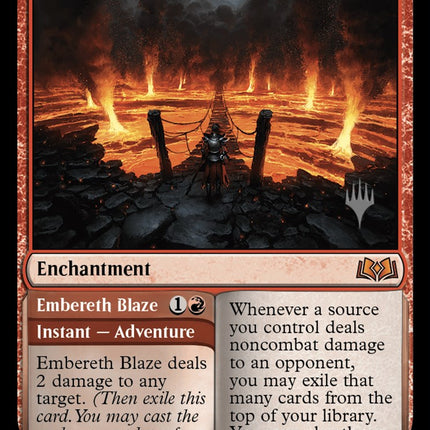 Virtue of Courage //Embereth Blaze (Promo Pack) [Wilds of Eldraine Promos]