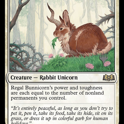 Regal Bunnicorn (Promo Pack) [Wilds of Eldraine Promos]