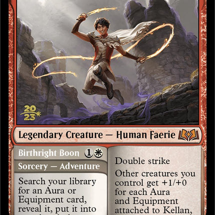 Kellan, the Fae-Blooded [Wilds of Eldraine Prerelease Promos]