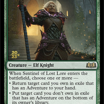 Sentinel of Lost Lore [Wilds of Eldraine Prerelease Promos]