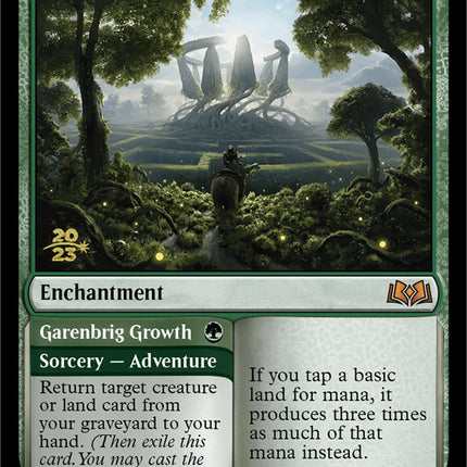 Virtue of Strength // Garenbrig Growth (Promo Pack) [Wilds of Eldraine Promos]