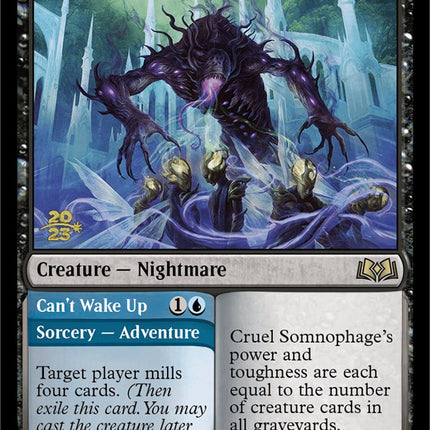 Cruel Somnophage // Can't Wake Up (Promo Pack) [Wilds of Eldraine Promos]