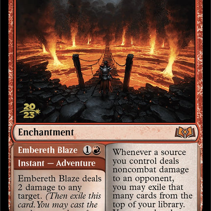 Virtue of Courage //Embereth Blaze (Promo Pack) [Wilds of Eldraine Promos]