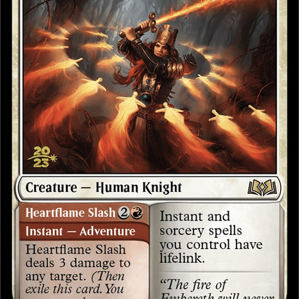 Heartflame Duelist // Heartflame Slash [Wilds of Eldraine Prerelease Promos]