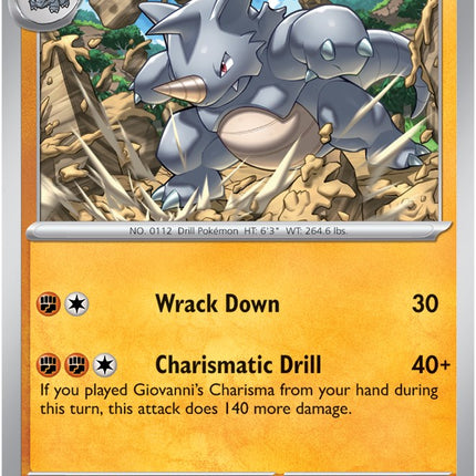 Rhydon (112/165) [Scarlet & Violet 151]