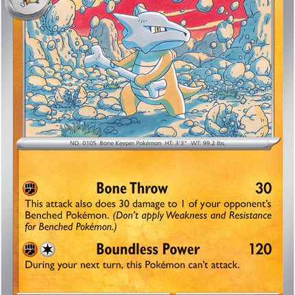 Marowak (105/165) [Scarlet & Violet 151]