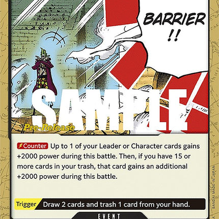 Barrier!! [Kingdoms of Intrigue Pre-Release Cards]