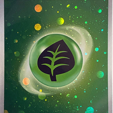 Basic Grass Energy (001) (Cosmos Holo) [Scarlet & Violet: Base Set]