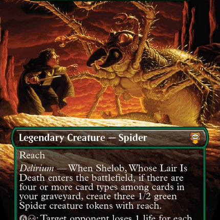 Shelob, Whose Lair Is Death - Ishkanah, Grafwidow (Borderless) [The Lord of the Rings: Tales of Middle-Earth Commander]