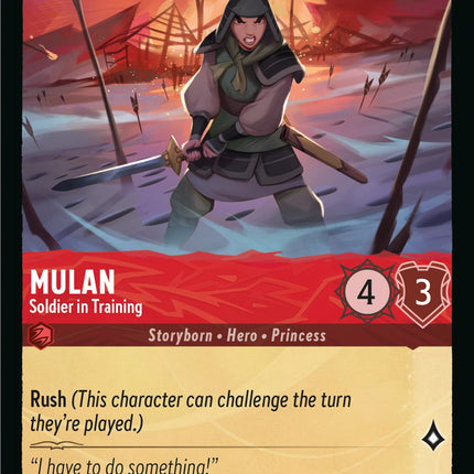 Mulan - Soldier in Training (117/204) [Rise of the Floodborn]