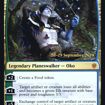 Oko, Thief of Crowns [Throne of Eldraine Prerelease Promos]