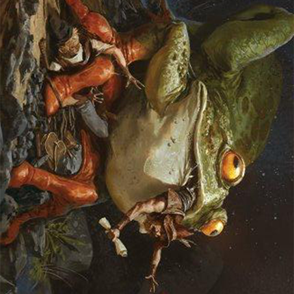 Rampant Frogantua Art Card [Modern Horizons 3 Art Series]
