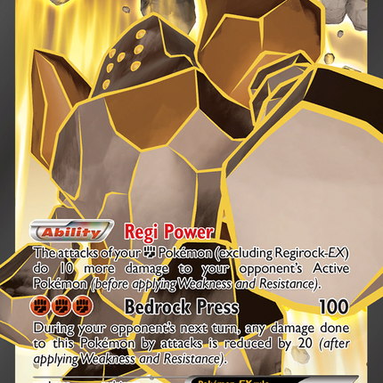 Regirock EX (43a/124) [Alternate Art Promos]