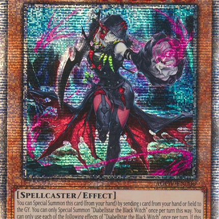 Diabellstar the Black Witch (Quarter Century Secret Rare) [AGOV-EN006] Quarter Century Secret Rare