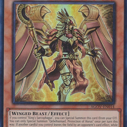 Qebehsenuef, Protection of Horus [AGOV-EN014] Super Rare