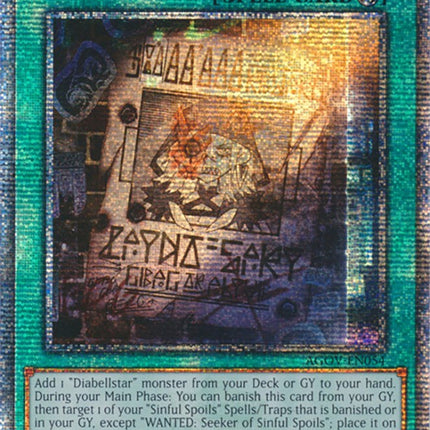 WANTED: Seeker of Sinful Spoils (Quarter Century Secret Rare) [AGOV-EN054] Quarter Century Secret Rare