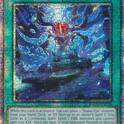 Divine Temple of the Snake-Eye (Quarter Century Secret Rare) [AGOV-EN056] Quarter Century Secret Rare