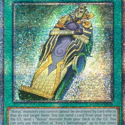 King's Sarcophagus (Quarter Century Secret Rare) [AGOV-EN058] Quarter Century Secret Rare