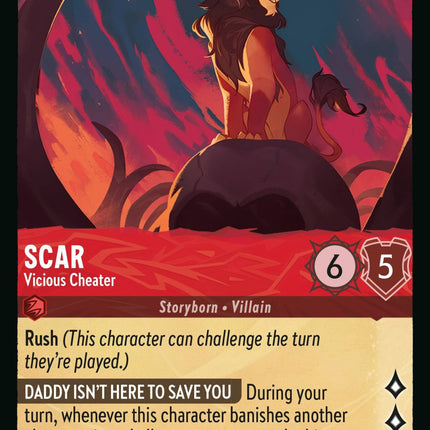 Scar - Vicious Cheater (125/204) [Rise of the Floodborn]
