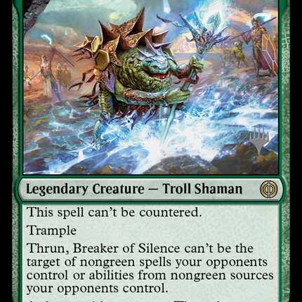 Thrun, Breaker of Silence (Promo Pack) [Phyrexia: All Will Be One Promos]