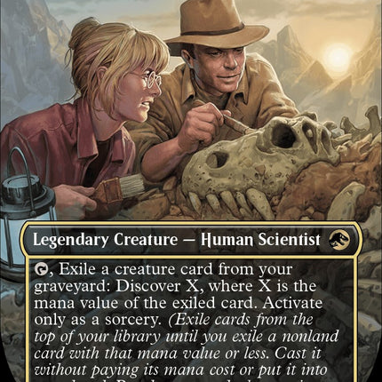 Ellie and Alan, Paleontologists (Borderless) [Jurassic World Collection]