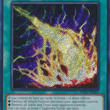 Lightning Storm [RA01-EN061] Secret Rare