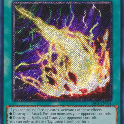 Lightning Storm [RA01-EN061] Platinum Secret Rare