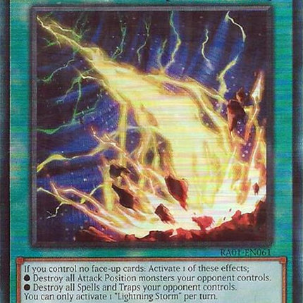 Lightning Storm [RA01-EN061] Prismatic Ultimate Rare