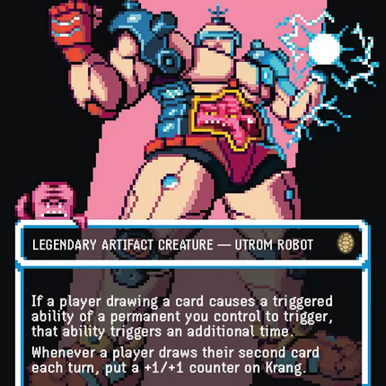 Krang, the All-Powerful (Borderless) (Surge Foil) [Teenage Mutant Ninja Turtles Commander]