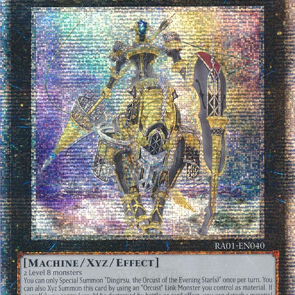 Dingirsu, the Orcust of the Evening Star [RA01-EN040] Quarter Century Secret Rare
