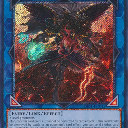 Cherubini, Ebon Angel of the Burning Abyss [RA01-EN042] Platinum Secret Rare