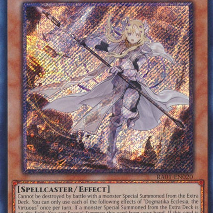 Dogmatika Ecclesia, the Virtuous [RA01-EN020] Platinum Secret Rare
