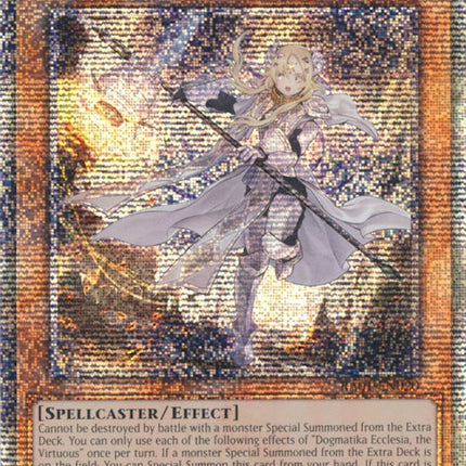 Dogmatika Ecclesia, the Virtuous [RA01-EN020] Quarter Century Secret Rare